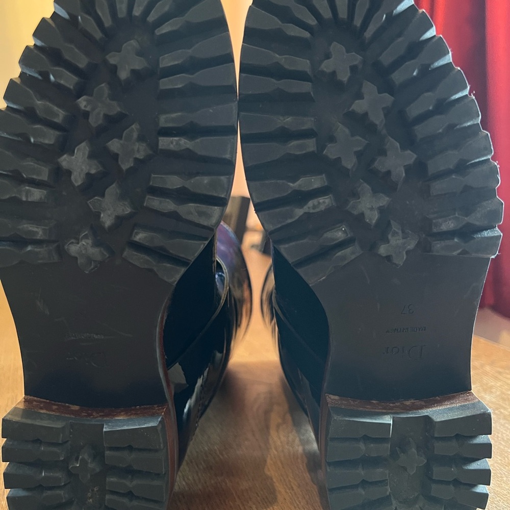 Dior Blue Patent Leather Boots - Picture 5 of 7